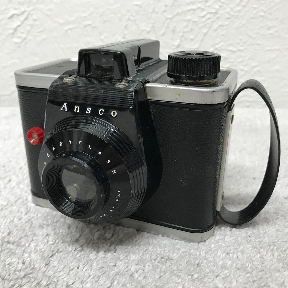 Vintage Ansco ReadyFlash Camera Bakelite Box Style USA 1950s Retro Display